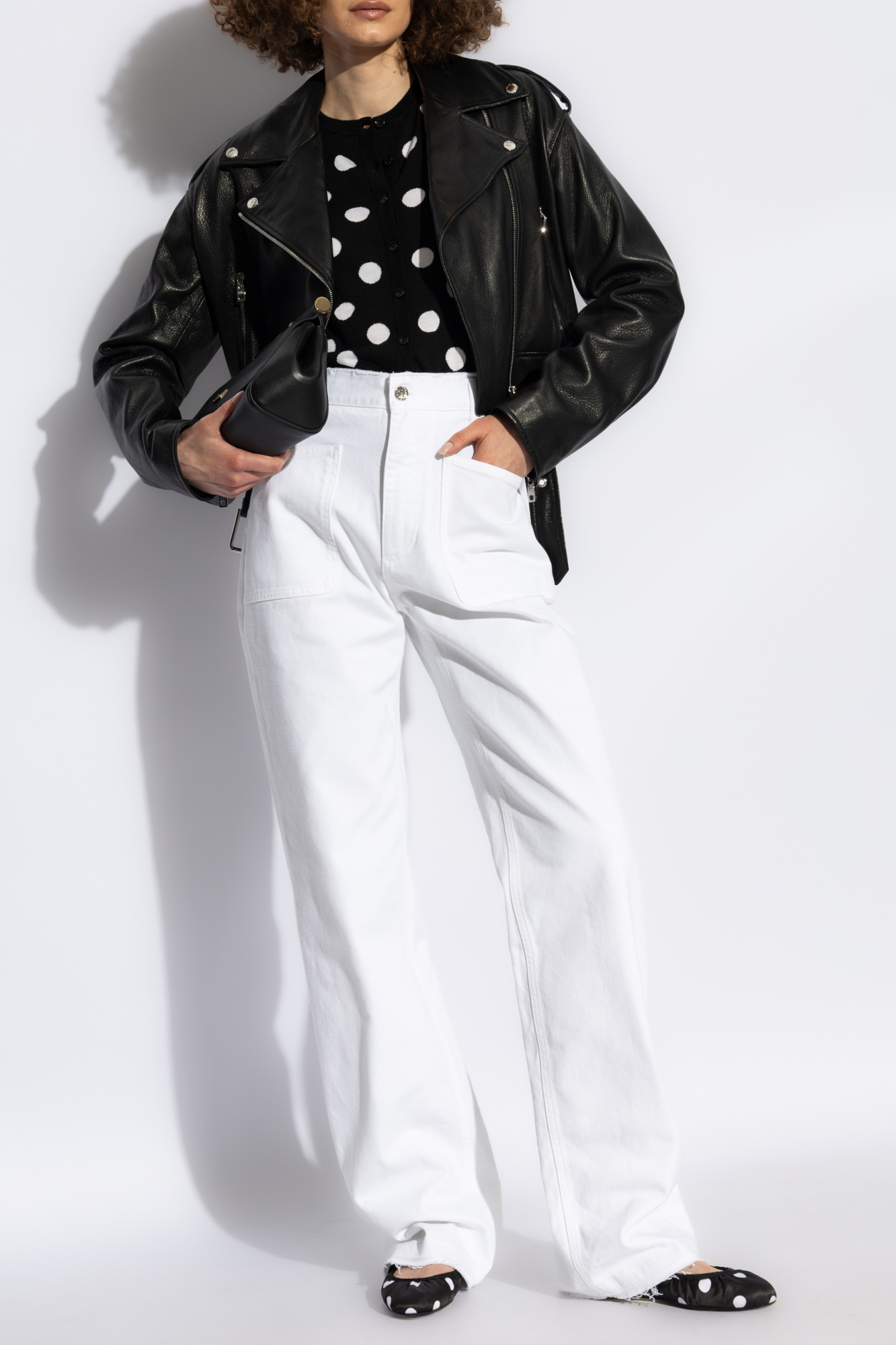 White Jeans with a `vintage` effect Dolce & Gabbana - Vitkac